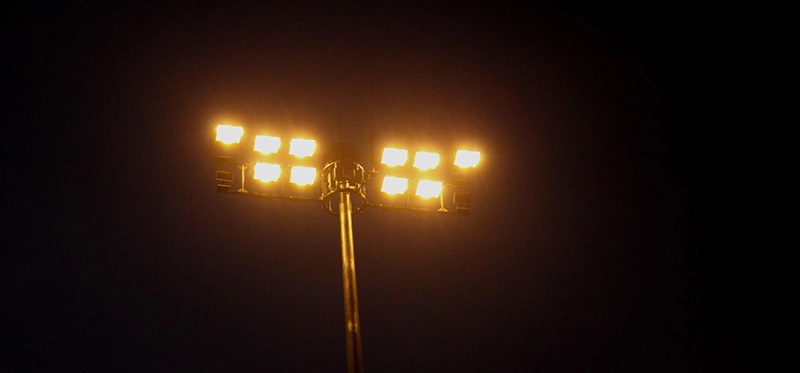What are the components of Outdoor LED flood lights?